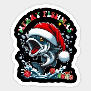 Merry Fishmas Sticker